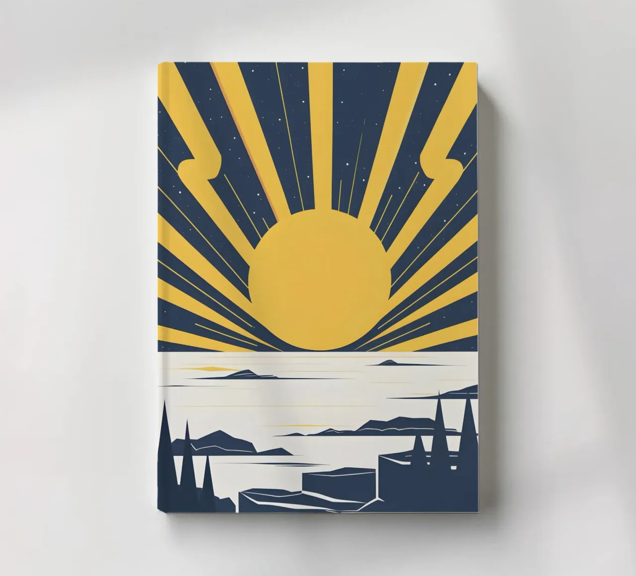 Sun with simple rays notebook by LIFESTYLE OBJECTS