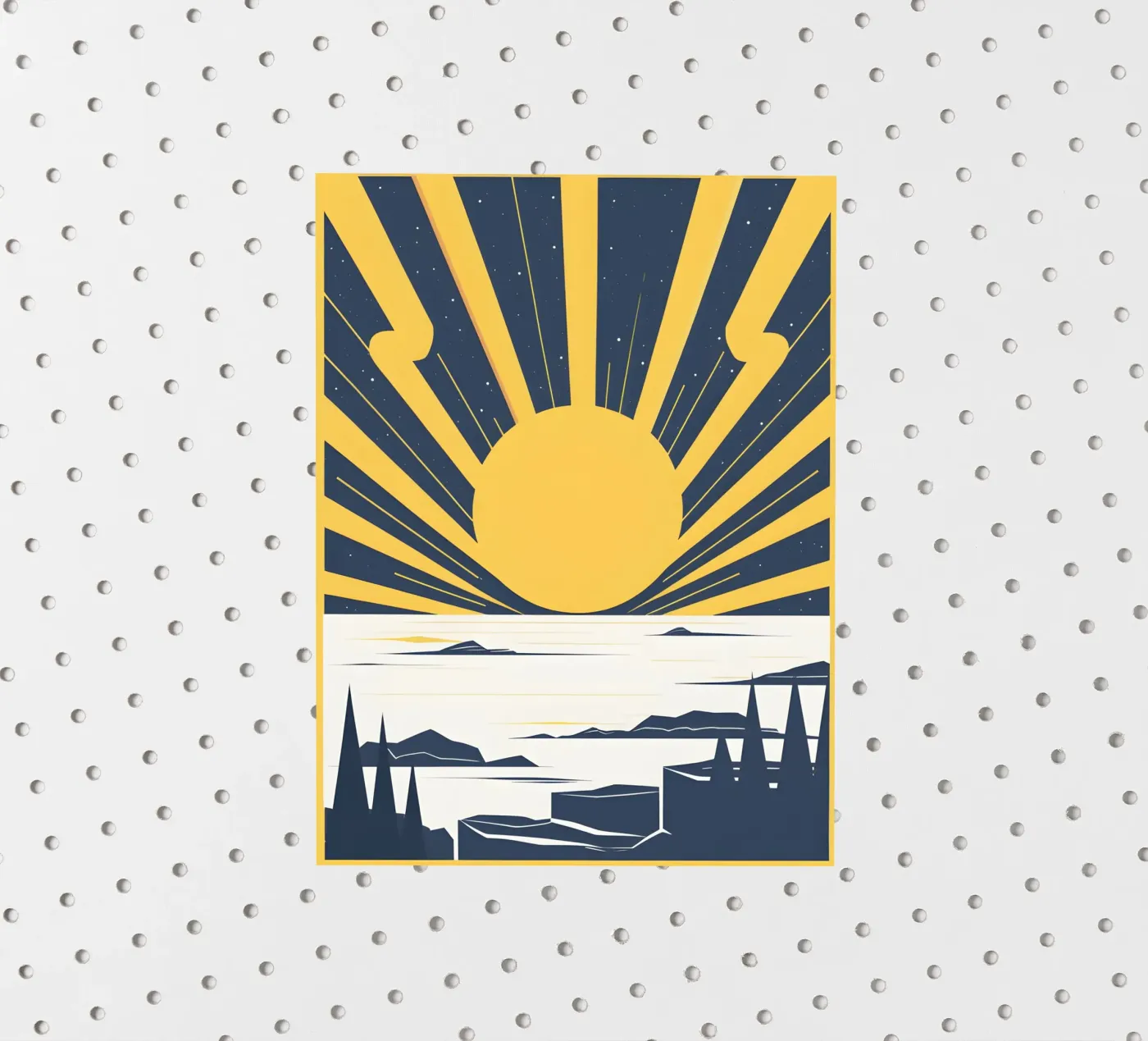 Sun with simple rays sticker by LIFESTYLE OBJECTS