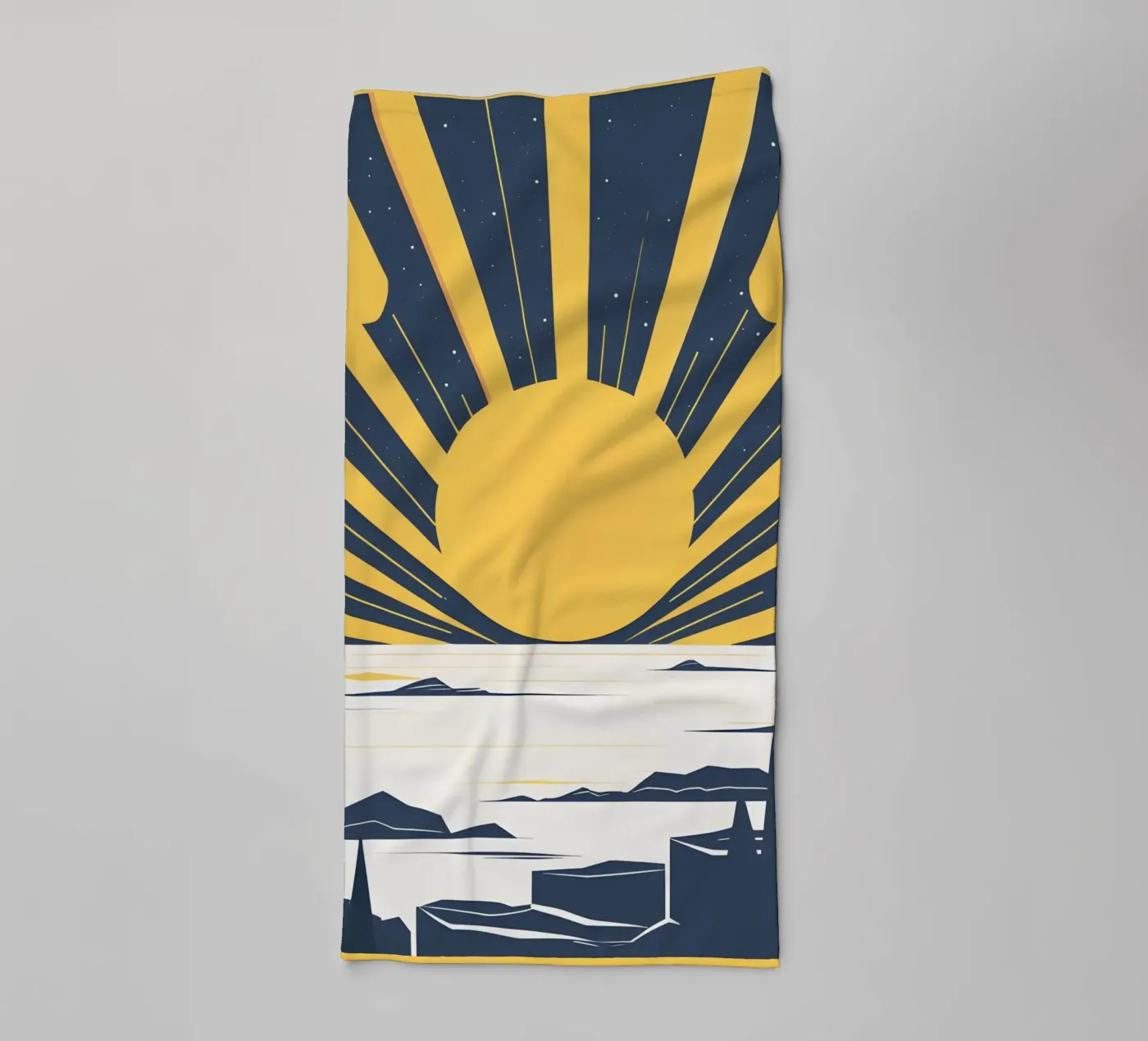 Soleil à rayons simples serviette de bain de LIFESTYLE OBJECTS