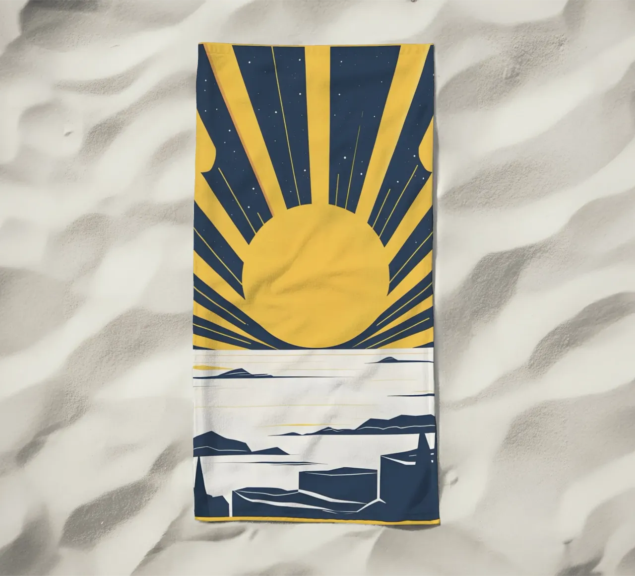 Sole con raggi semplici telo mare da LIFESTYLE OBJECTS