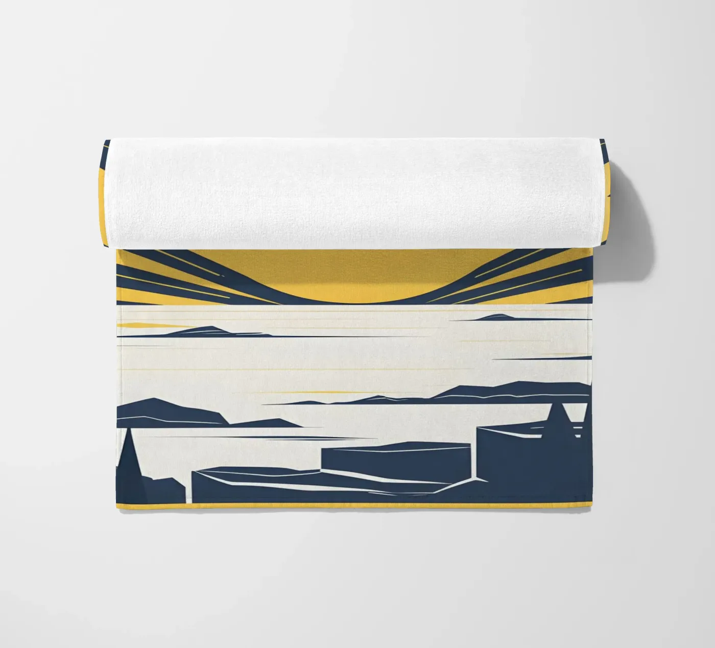 Sun with simple rays strandhanddoek van LIFESTYLE OBJECTS