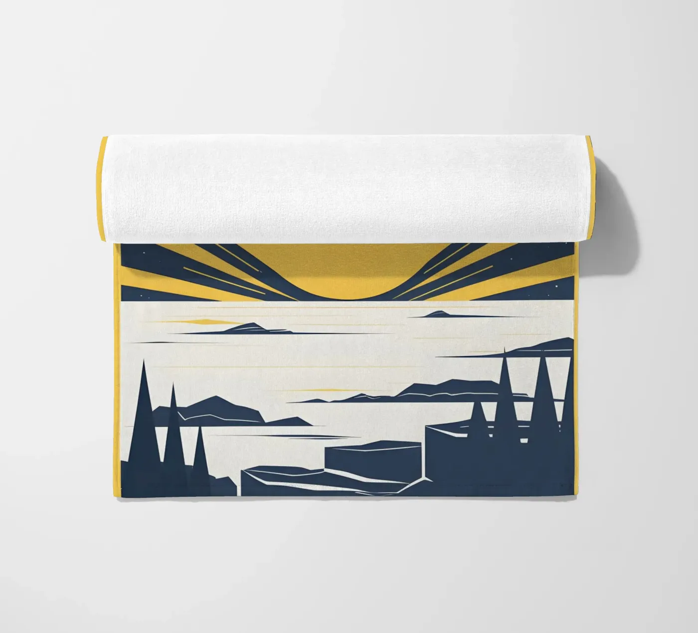 Sun with simple rays strandhanddoek van LIFESTYLE OBJECTS