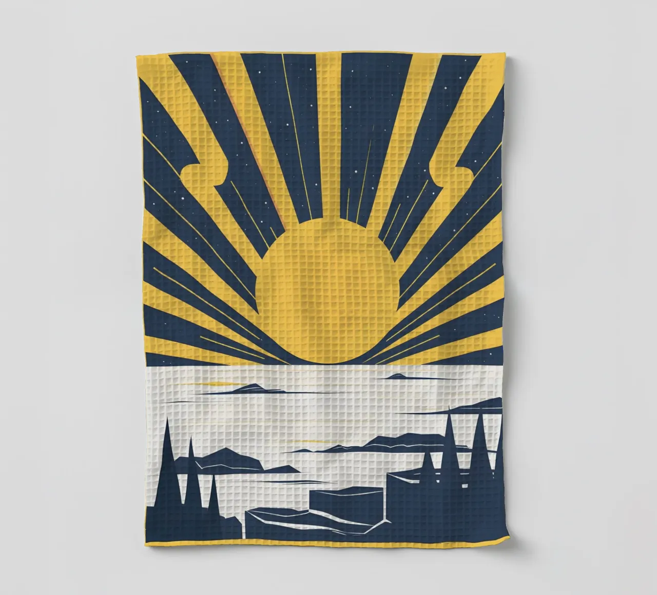 Sole con raggi semplici canovaccio da cucina da LIFESTYLE OBJECTS