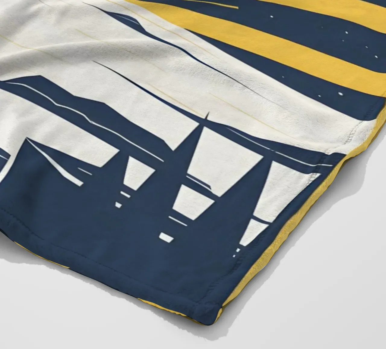 Sun with simple rays fleece blanket by LIFESTYLE OBJECTS