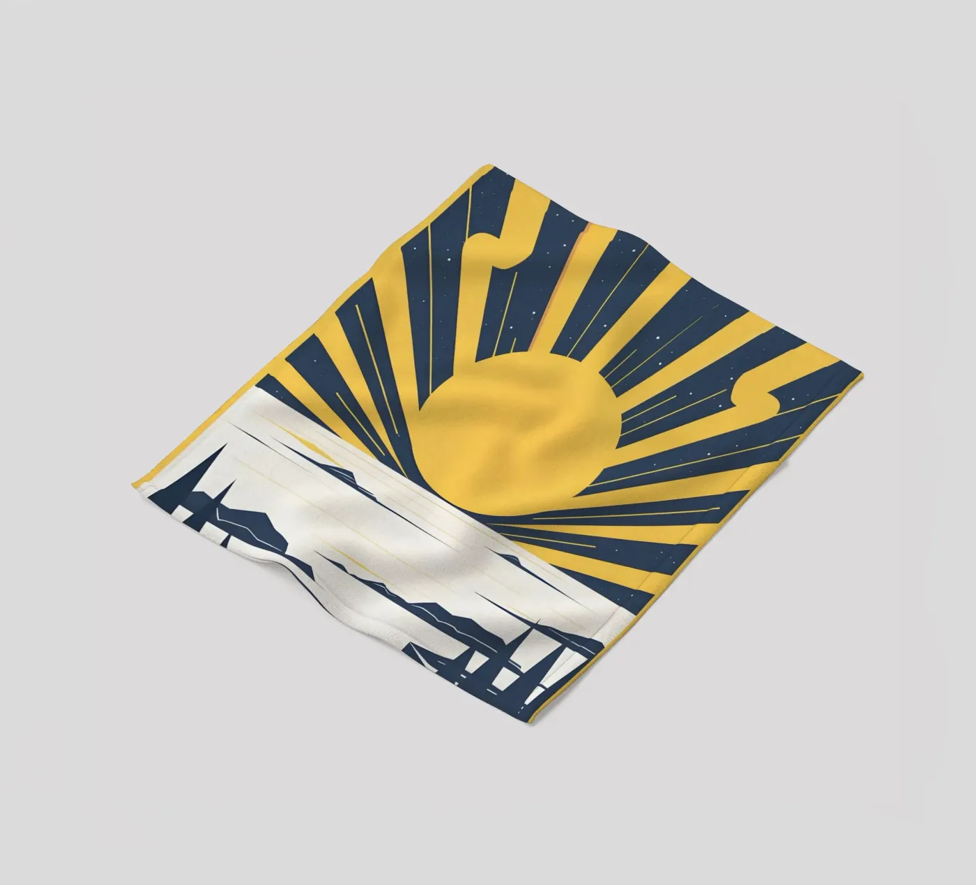 Sun with simple rays coperta in pile da LIFESTYLE OBJECTS