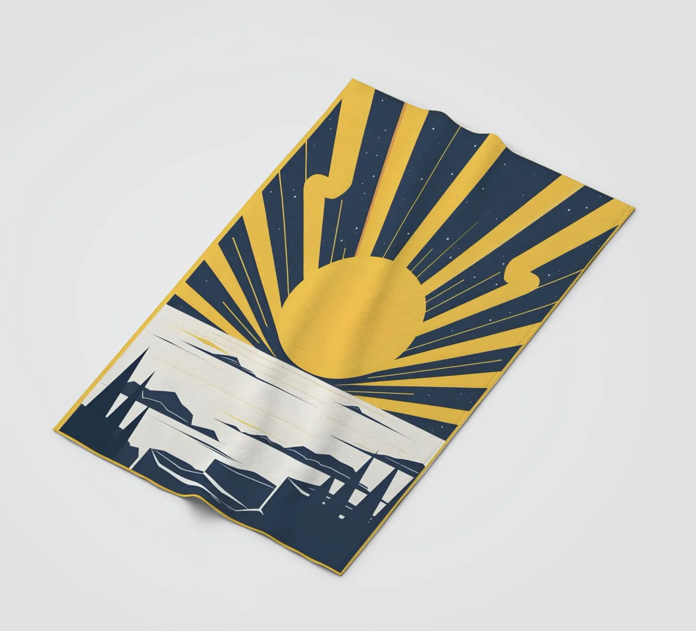 Sun with simple rays coperta in pile da LIFESTYLE OBJECTS