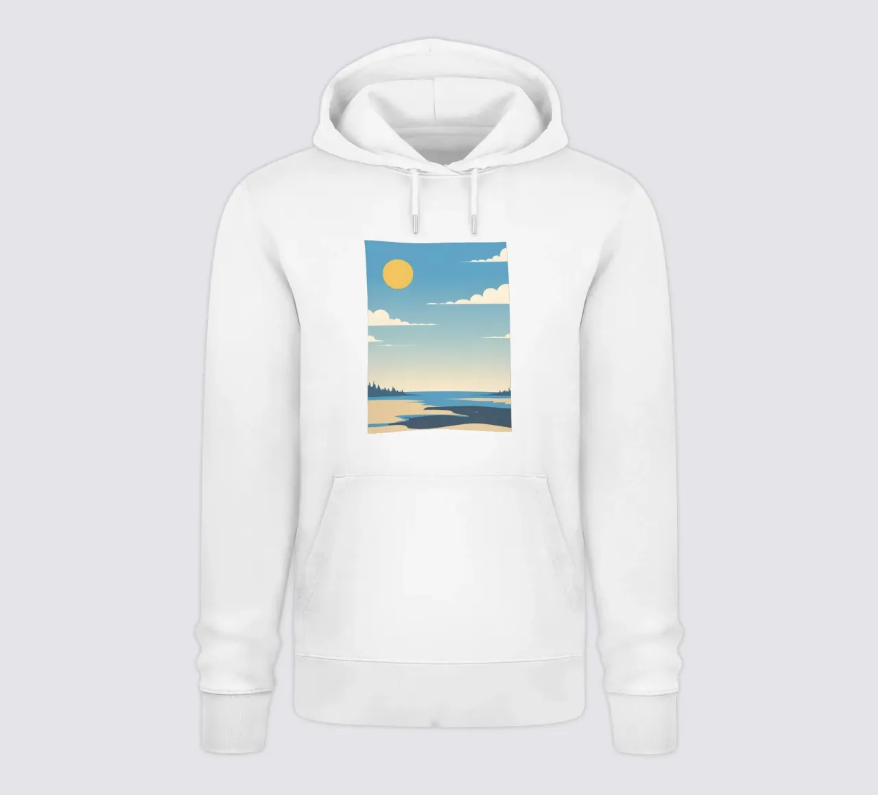 Linea dell'orizzonte semplice felpa con cappuccio da LIFESTYLE OBJECTS