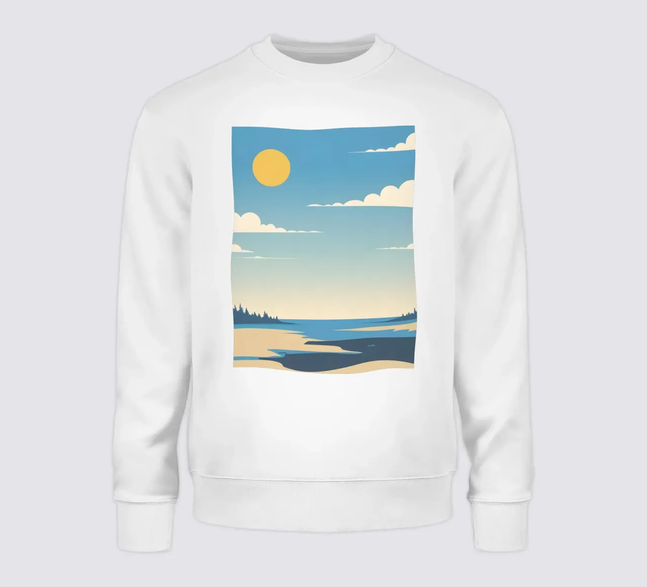 Linea dell'orizzonte semplice felpa da LIFESTYLE OBJECTS