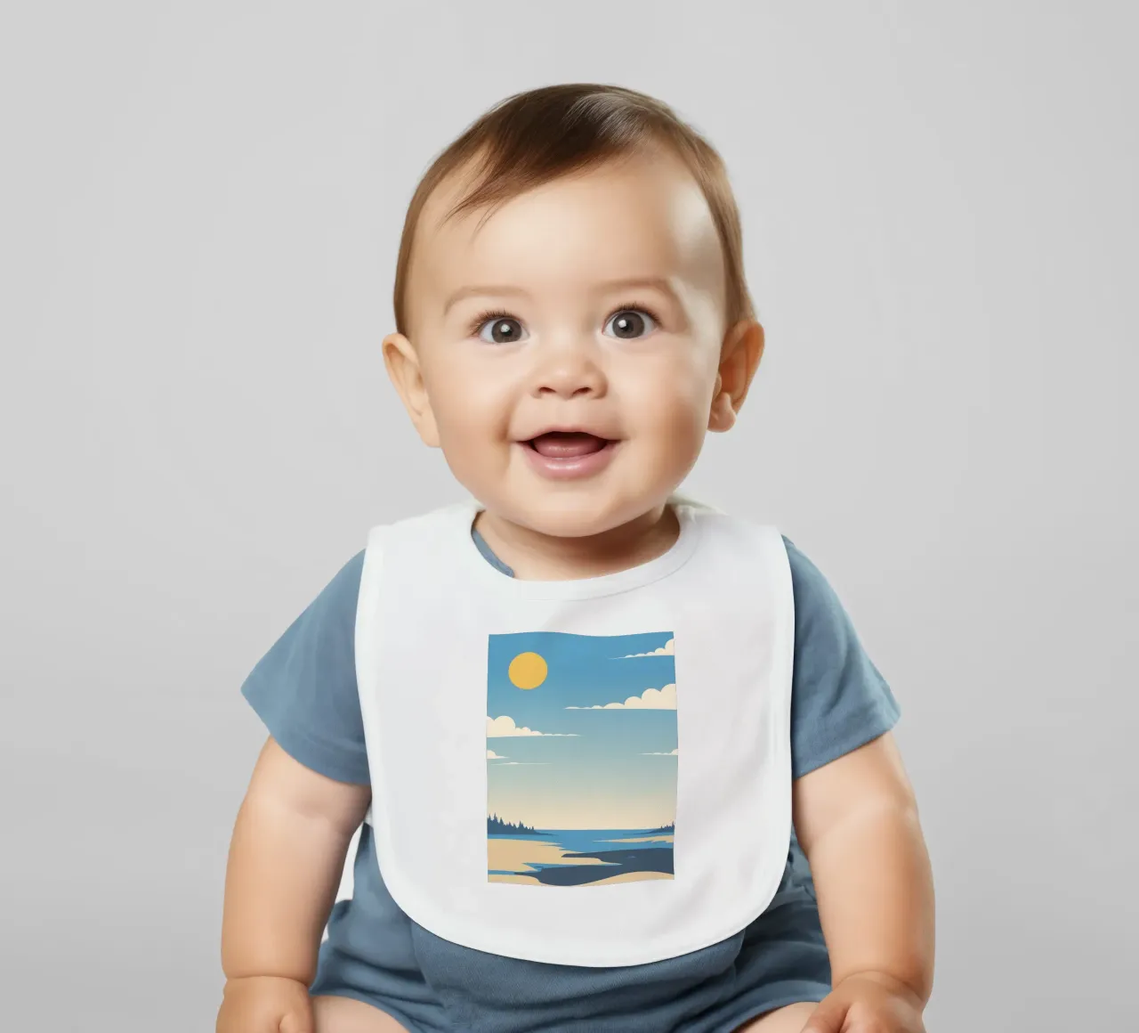 Linea dell'orizzonte semplice bavaglino da LIFESTYLE OBJECTS