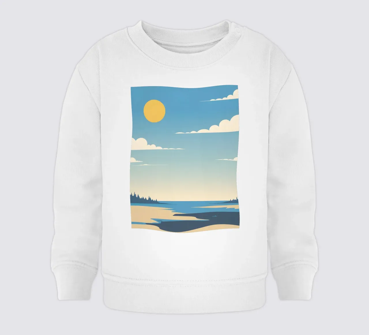 Linea dell'orizzonte semplice felpa neonato da LIFESTYLE OBJECTS