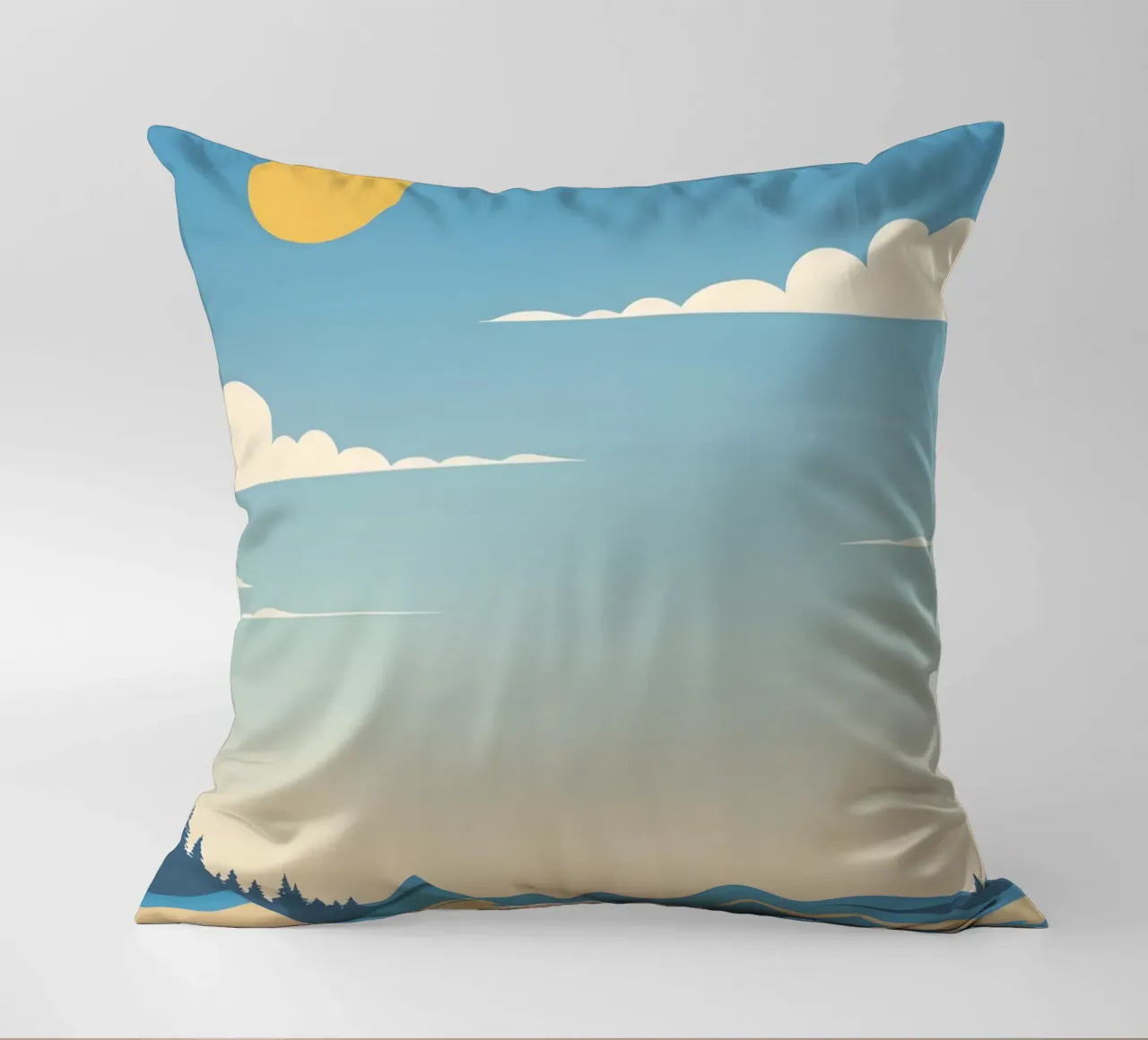 Linea dell'orizzonte semplice cuscino da LIFESTYLE OBJECTS