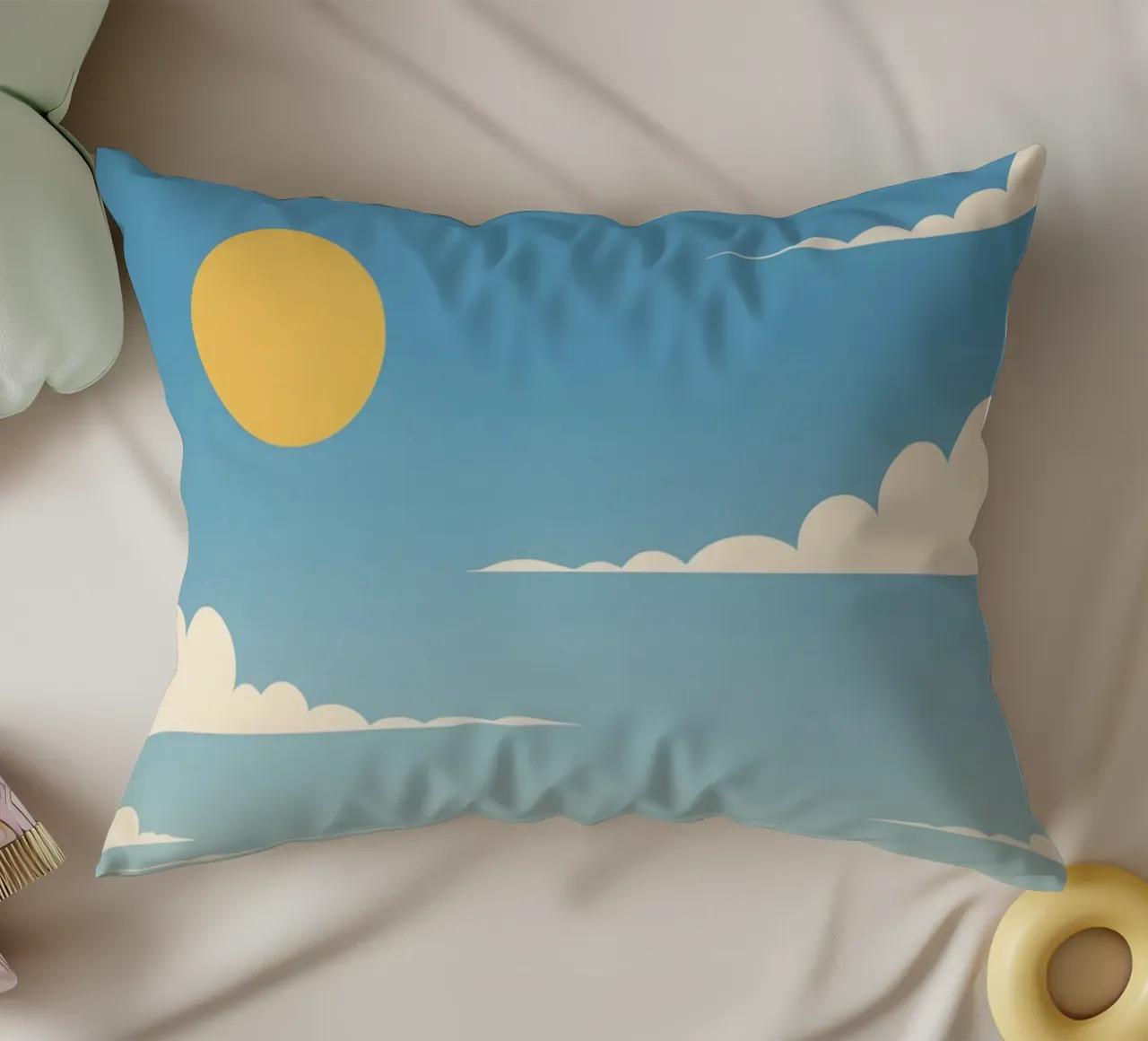 Linea dell'orizzonte semplice cuscino da LIFESTYLE OBJECTS