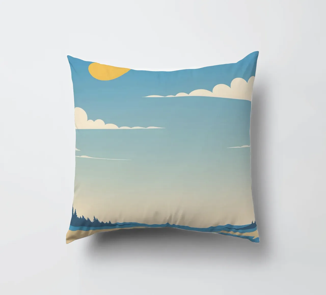 Linea dell'orizzonte semplice cuscino da LIFESTYLE OBJECTS