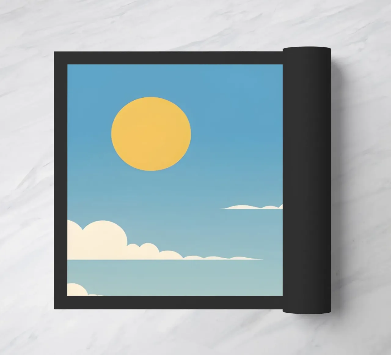 Linea dell'orizzonte semplice zerbino da LIFESTYLE OBJECTS