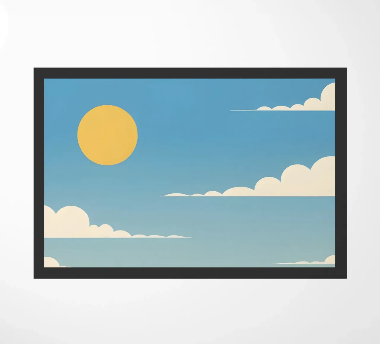 Linea dell'orizzonte semplice zerbino da LIFESTYLE OBJECTS