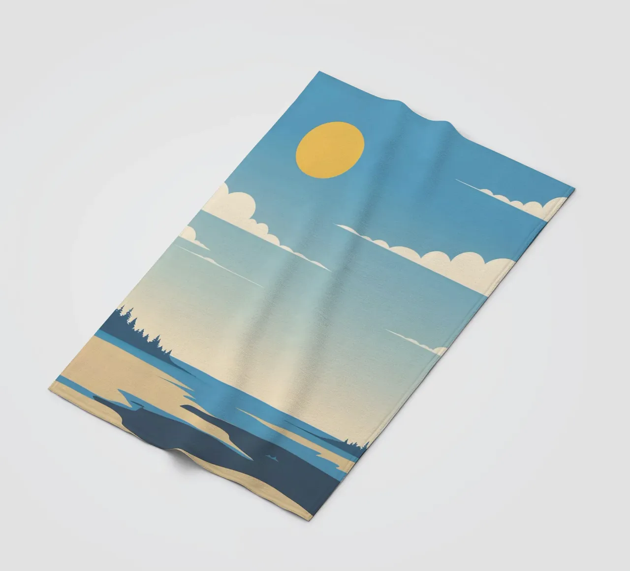 Linea dell'orizzonte semplice coperta in pile da LIFESTYLE OBJECTS