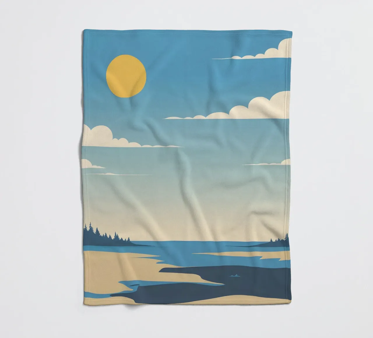 Linea dell'orizzonte semplice coperta in pile da LIFESTYLE OBJECTS