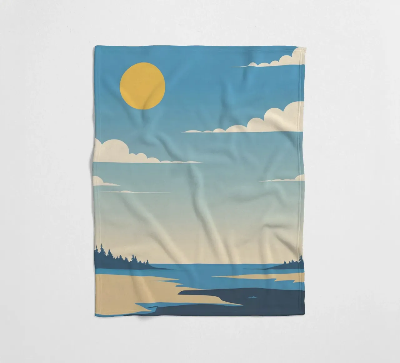 Linea dell'orizzonte semplice coperta in pile da LIFESTYLE OBJECTS