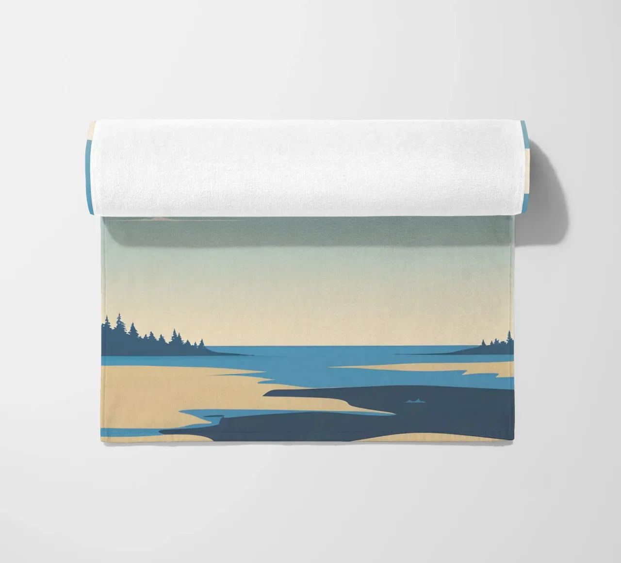Linea dell'orizzonte semplice telo mare da LIFESTYLE OBJECTS