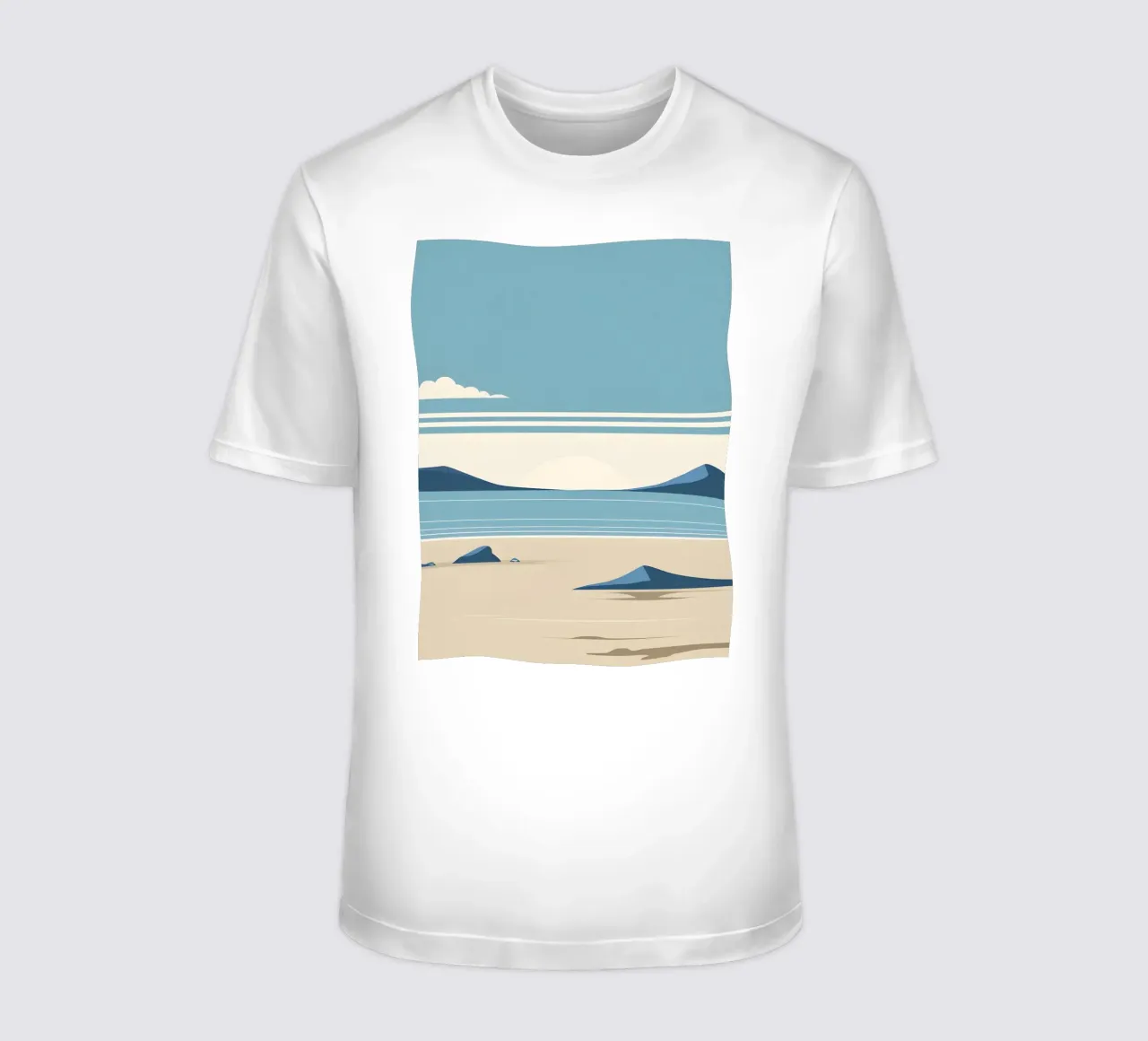 Linea dell'orizzonte semplice t-shirt da LIFESTYLE OBJECTS