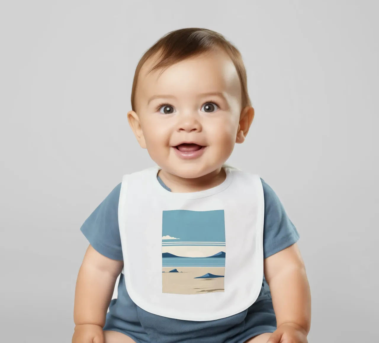 Linea dell'orizzonte semplice bavaglino da LIFESTYLE OBJECTS