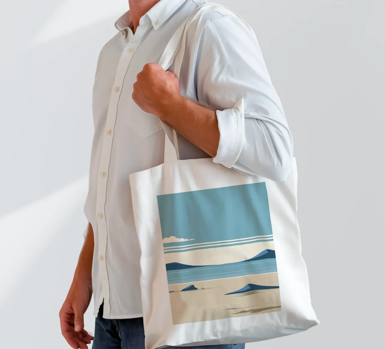 Linea dell'orizzonte semplice borsa in juta da LIFESTYLE OBJECTS