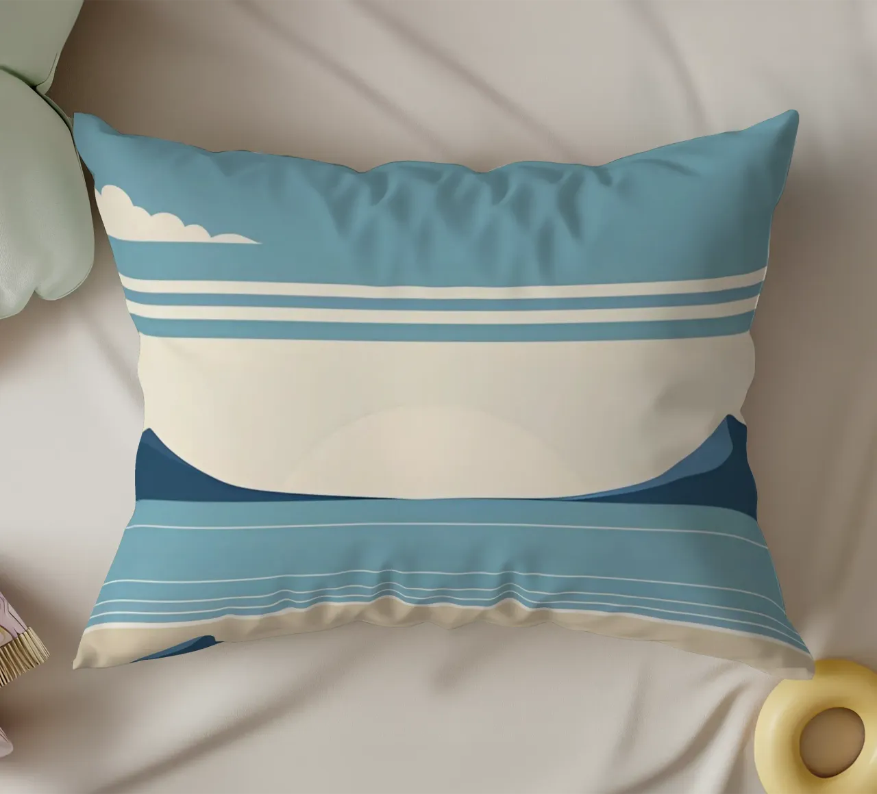 Linea dell'orizzonte semplice cuscino da LIFESTYLE OBJECTS