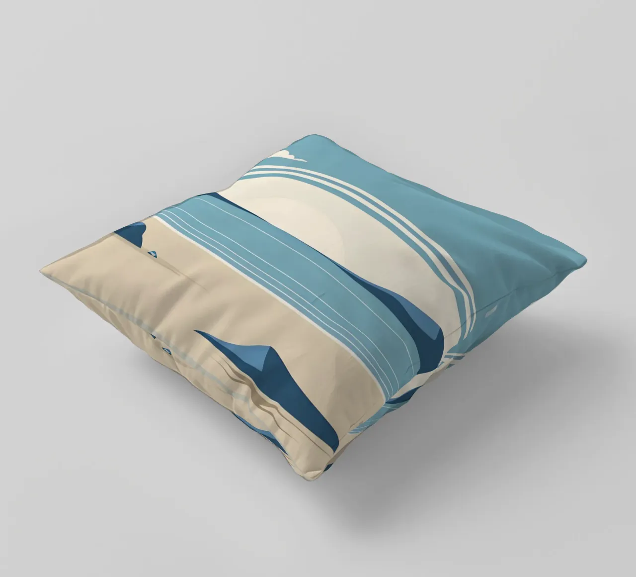 Linea dell'orizzonte semplice cuscino da LIFESTYLE OBJECTS