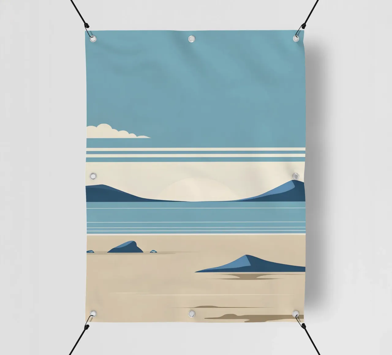 Linea dell'orizzonte semplice telo in pvc da LIFESTYLE OBJECTS