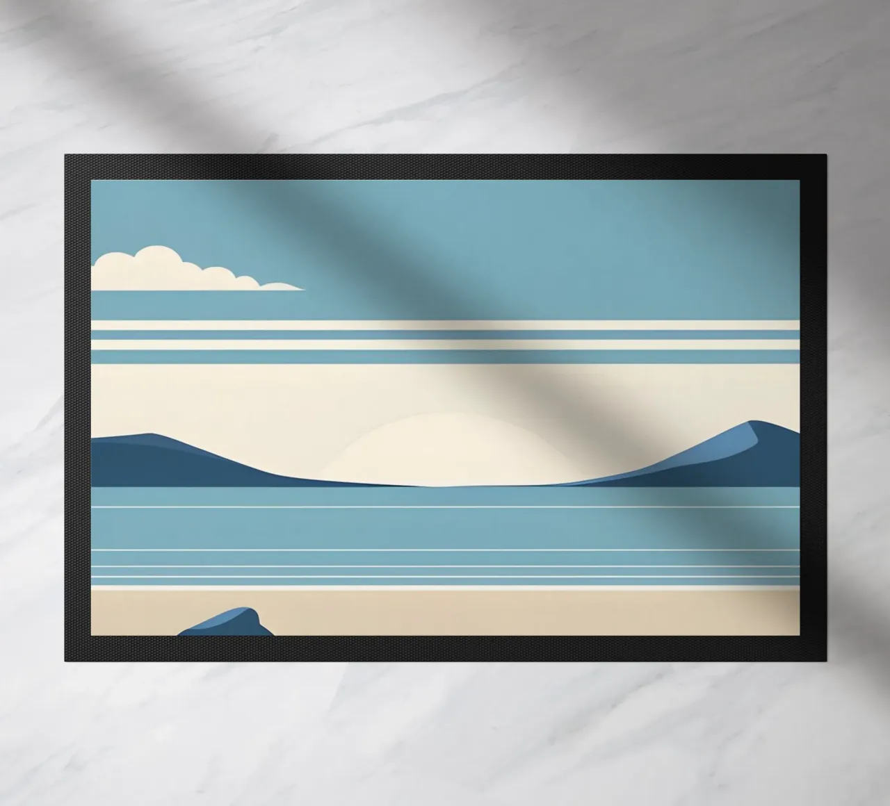 Linea dell'orizzonte semplice zerbino da LIFESTYLE OBJECTS