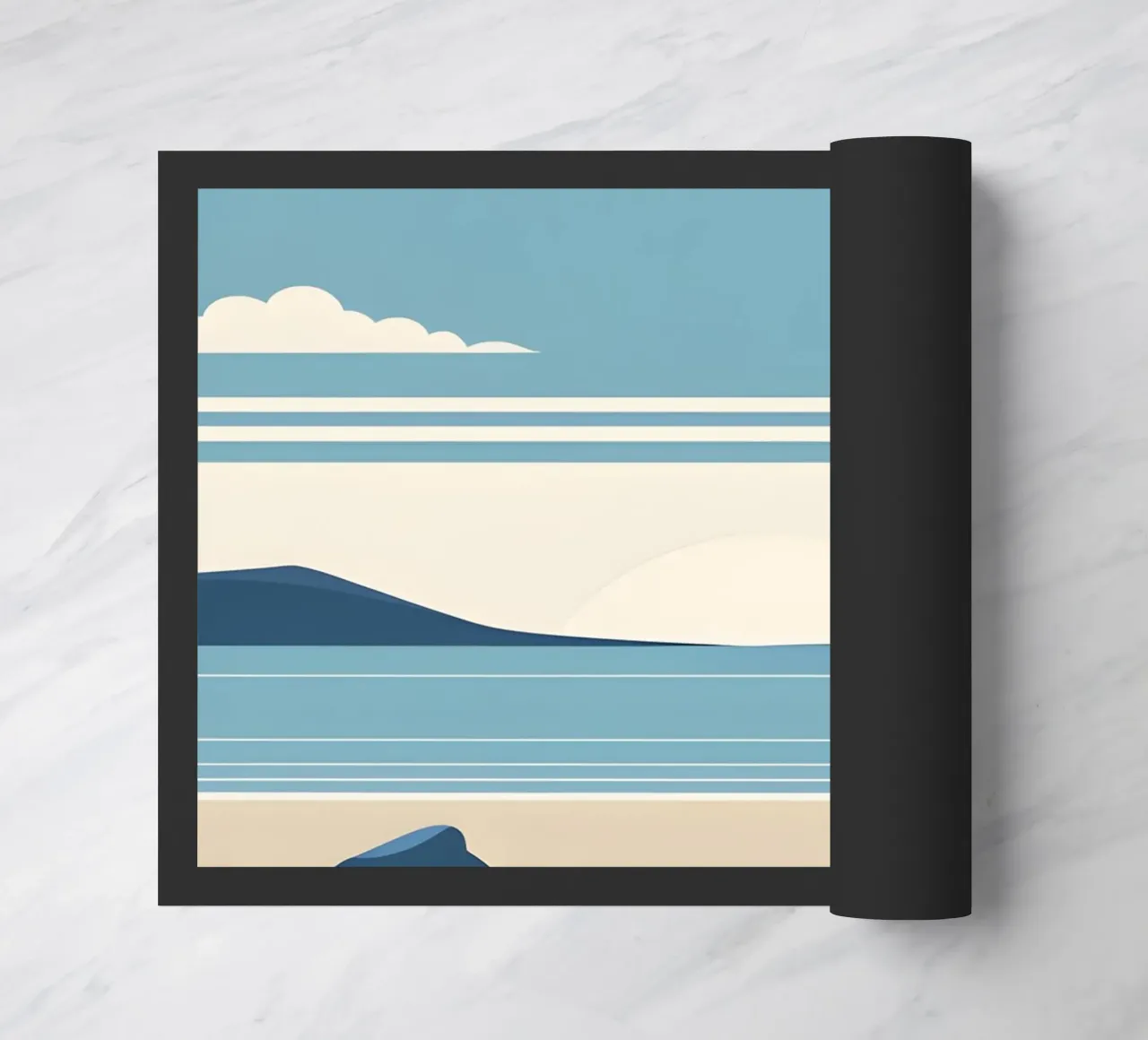 Linea dell'orizzonte semplice zerbino da LIFESTYLE OBJECTS
