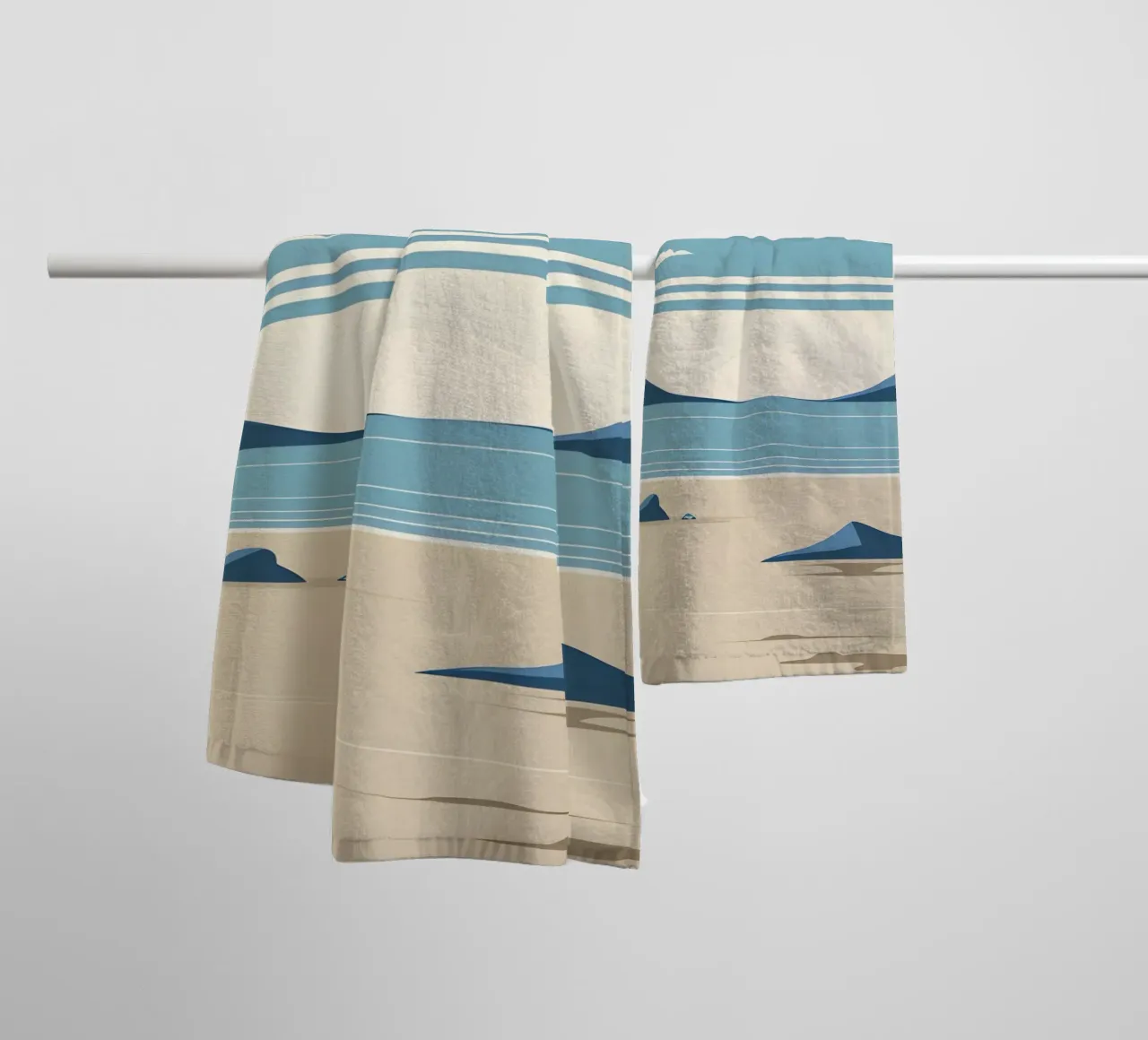 Linea dell'orizzonte semplice asciugamano da bagno da LIFESTYLE OBJECTS