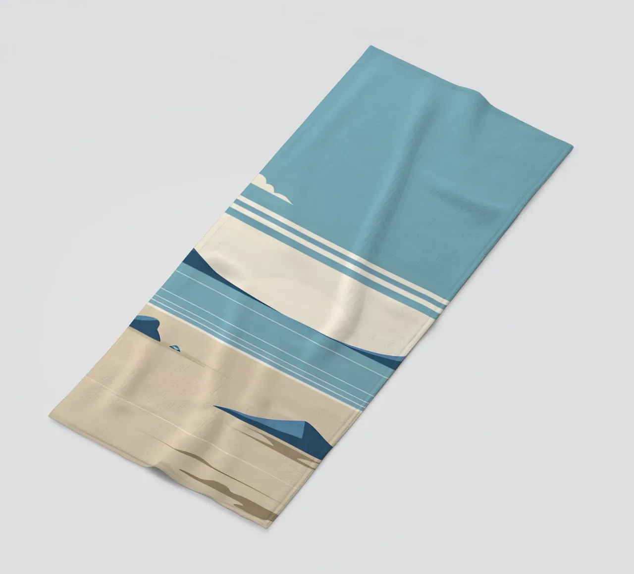 Linea dell'orizzonte semplice telo mare da LIFESTYLE OBJECTS