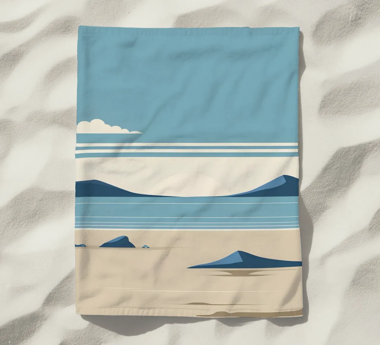 Linea dell'orizzonte semplice telo mare da LIFESTYLE OBJECTS