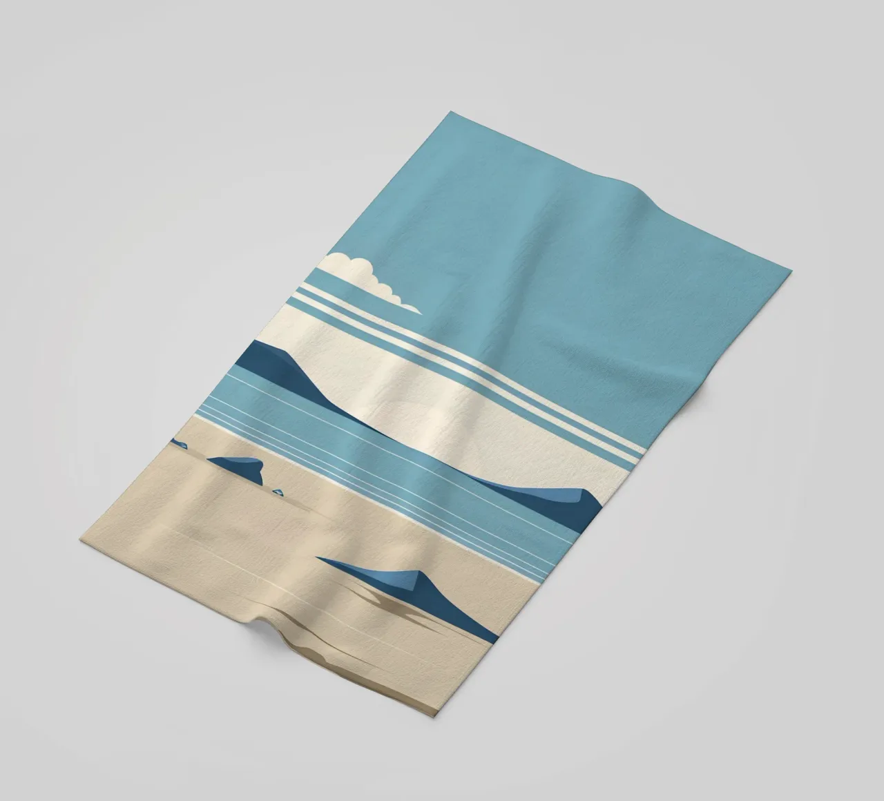 Linea dell'orizzonte semplice telo mare da LIFESTYLE OBJECTS