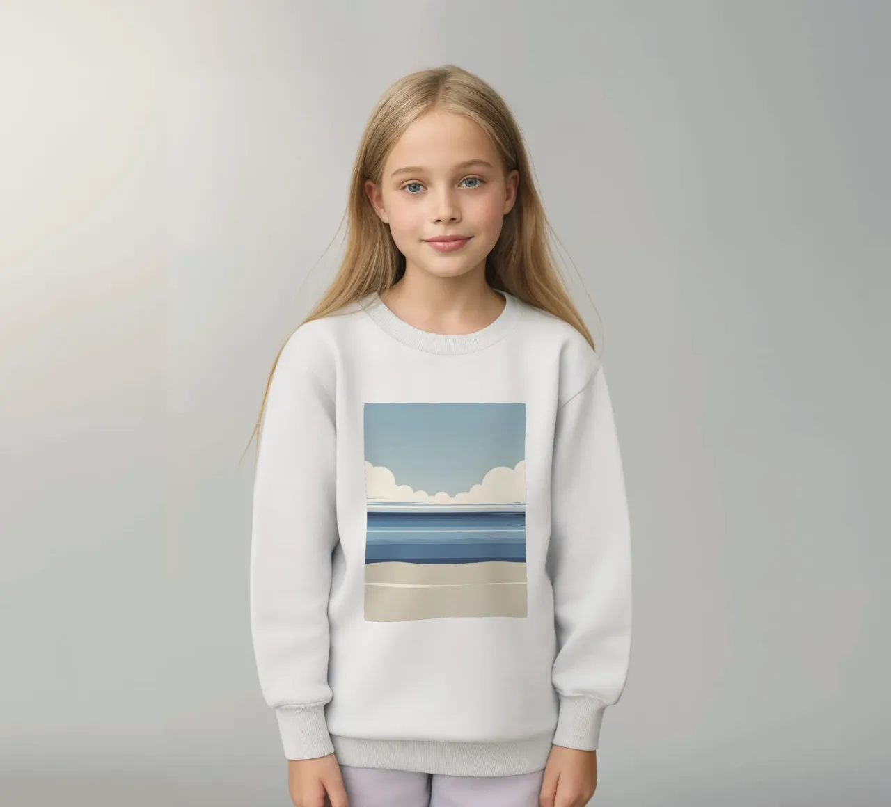 Linea dell'orizzonte semplice felpa bambino da LIFESTYLE OBJECTS