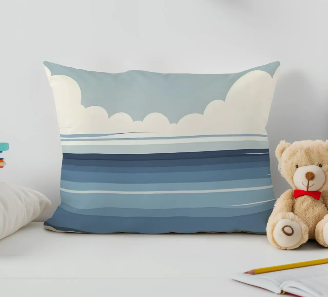 Linea dell'orizzonte semplice cuscino da LIFESTYLE OBJECTS