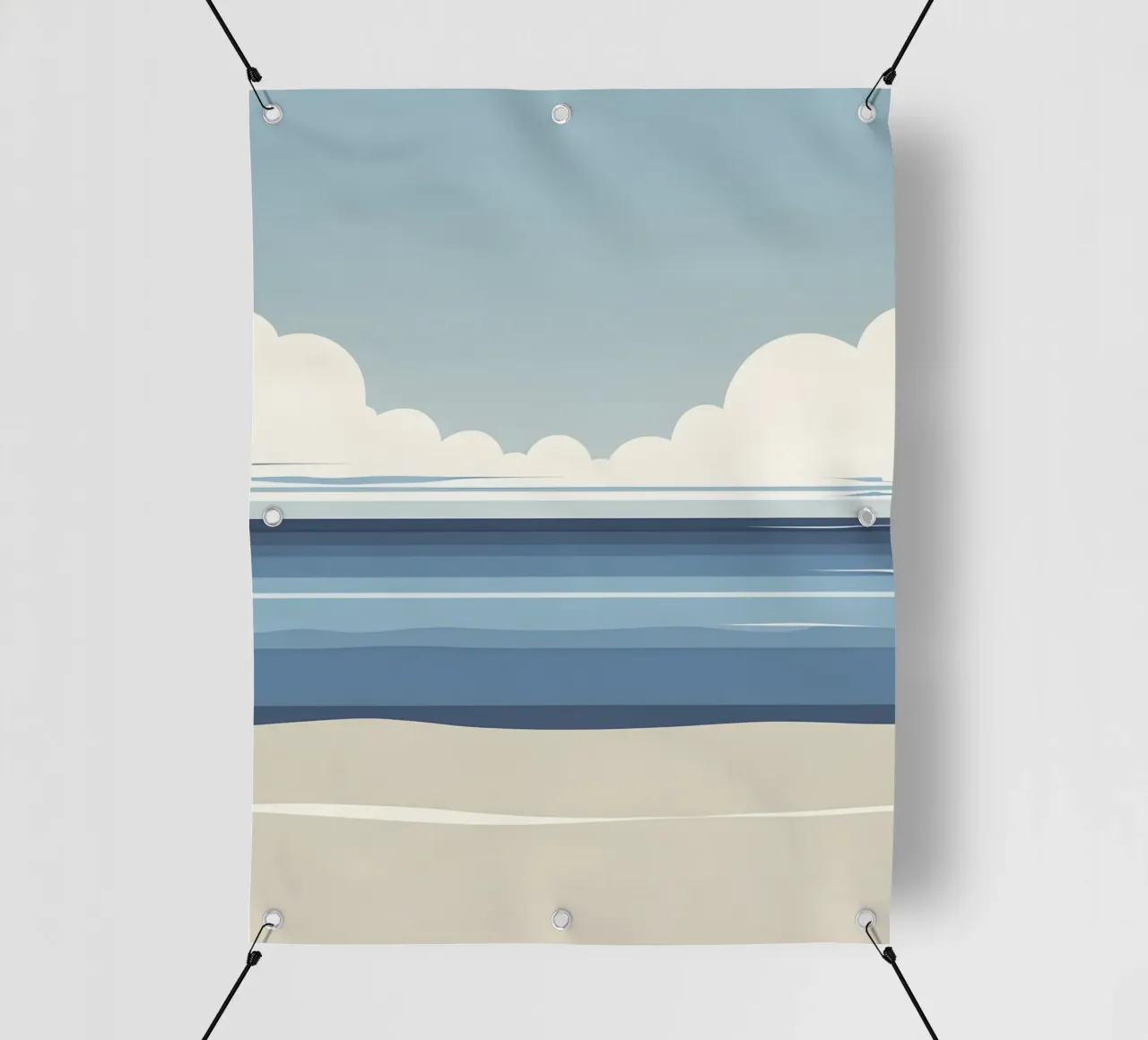 Linea dell'orizzonte semplice telo in pvc da LIFESTYLE OBJECTS