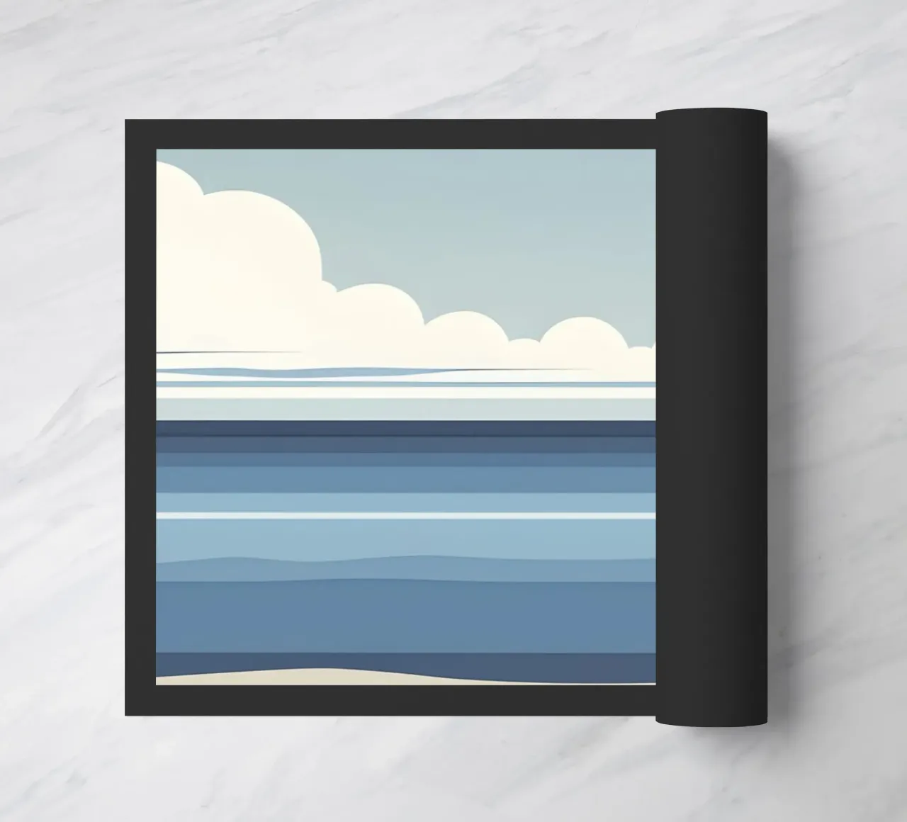 Linea dell'orizzonte semplice zerbino da LIFESTYLE OBJECTS