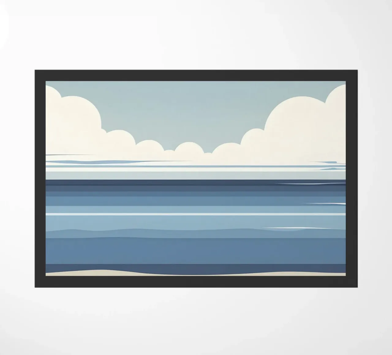 Linea dell'orizzonte semplice zerbino da LIFESTYLE OBJECTS