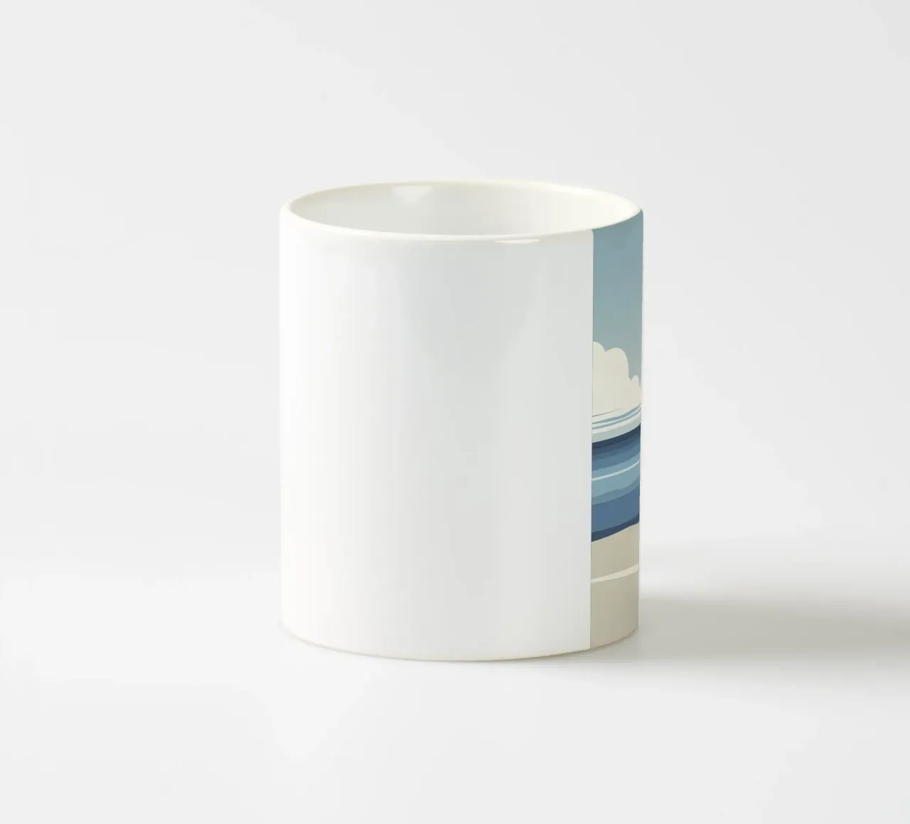 Linea dell'orizzonte semplice tazza in ceramica da LIFESTYLE OBJECTS