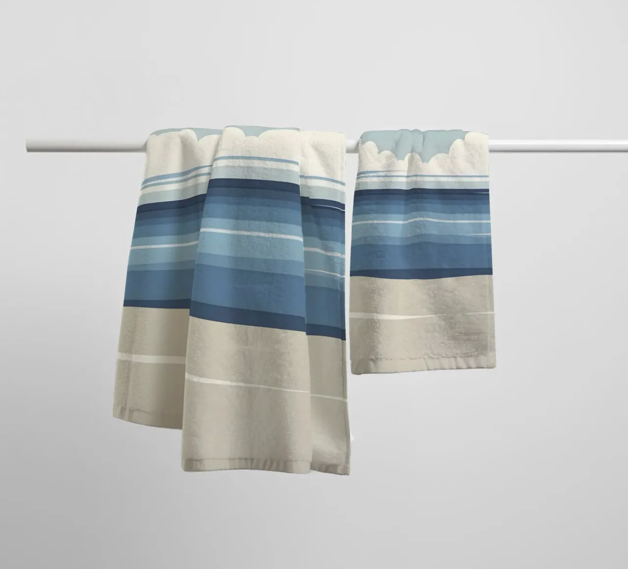 Linea dell'orizzonte semplice asciugamano da bagno da LIFESTYLE OBJECTS