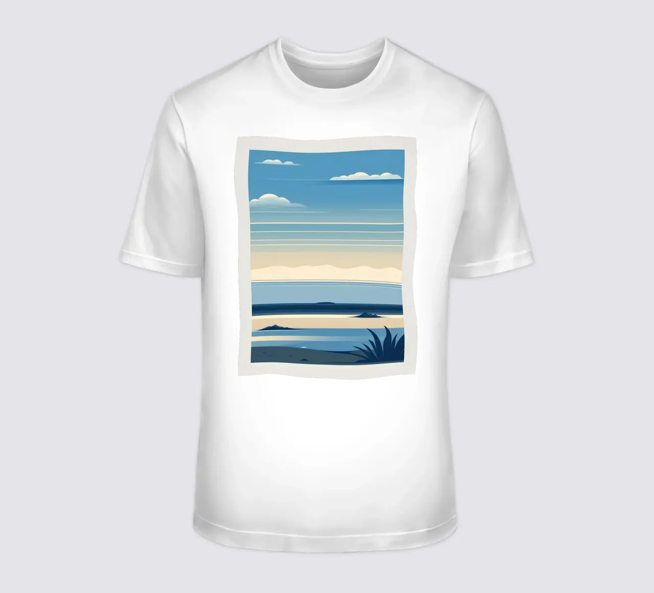 Linea dell'orizzonte semplice t-shirt da LIFESTYLE OBJECTS