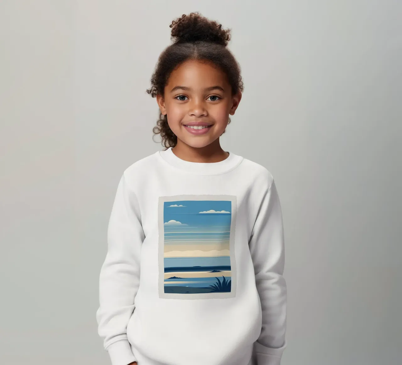 Linea dell'orizzonte semplice felpa bambino da LIFESTYLE OBJECTS