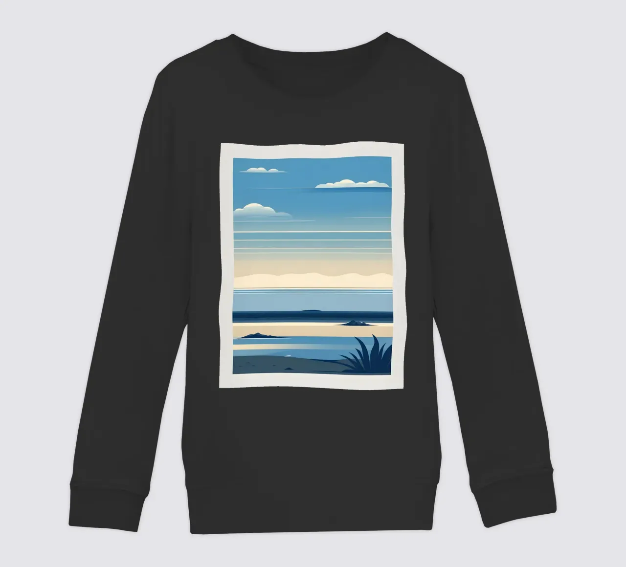 Linea dell'orizzonte semplice felpa bambino da LIFESTYLE OBJECTS