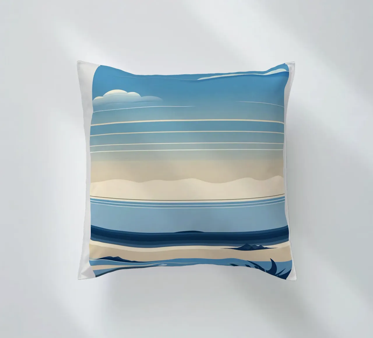 Linea dell'orizzonte semplice cuscino da LIFESTYLE OBJECTS