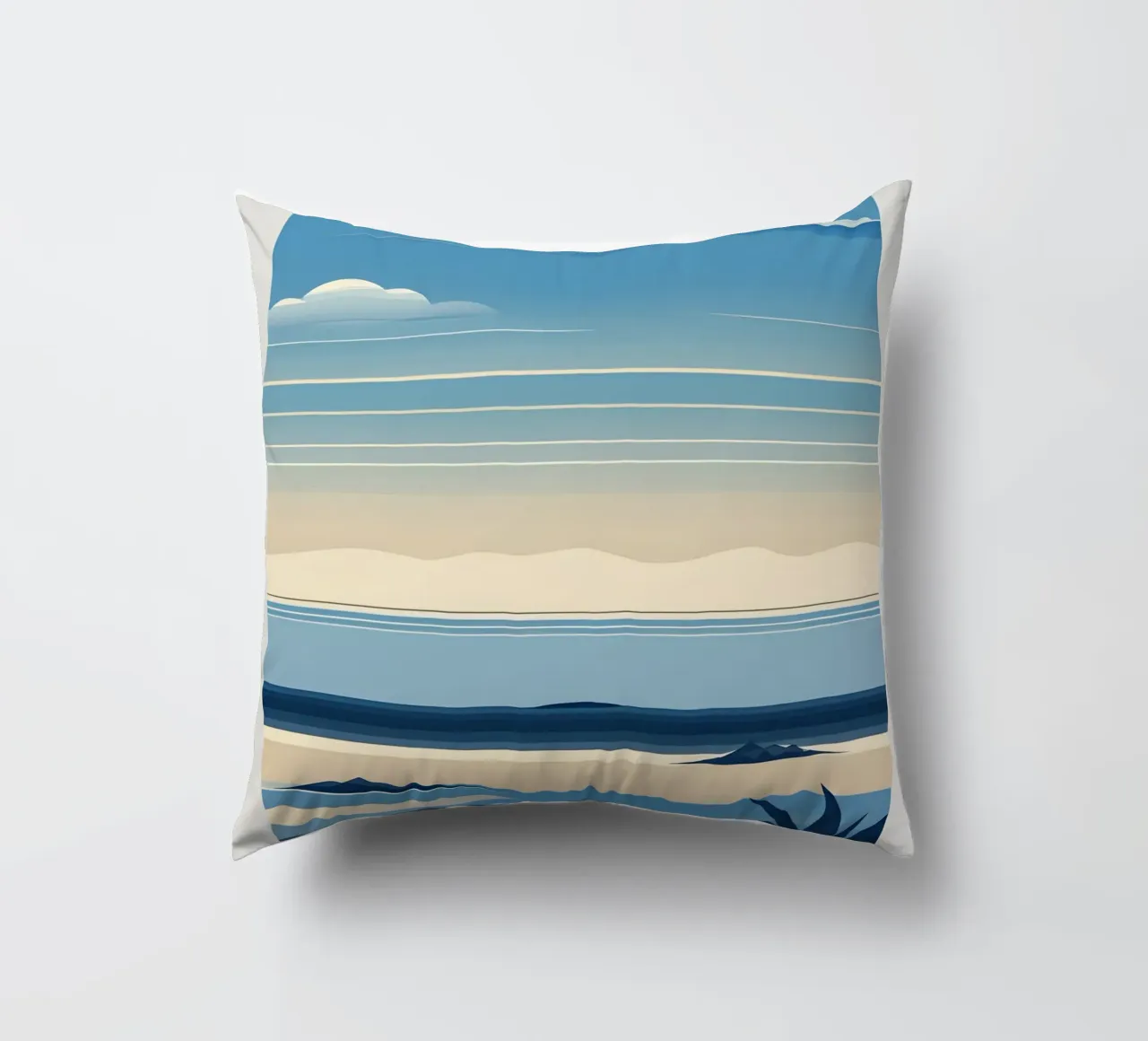 Linea dell'orizzonte semplice cuscino da LIFESTYLE OBJECTS