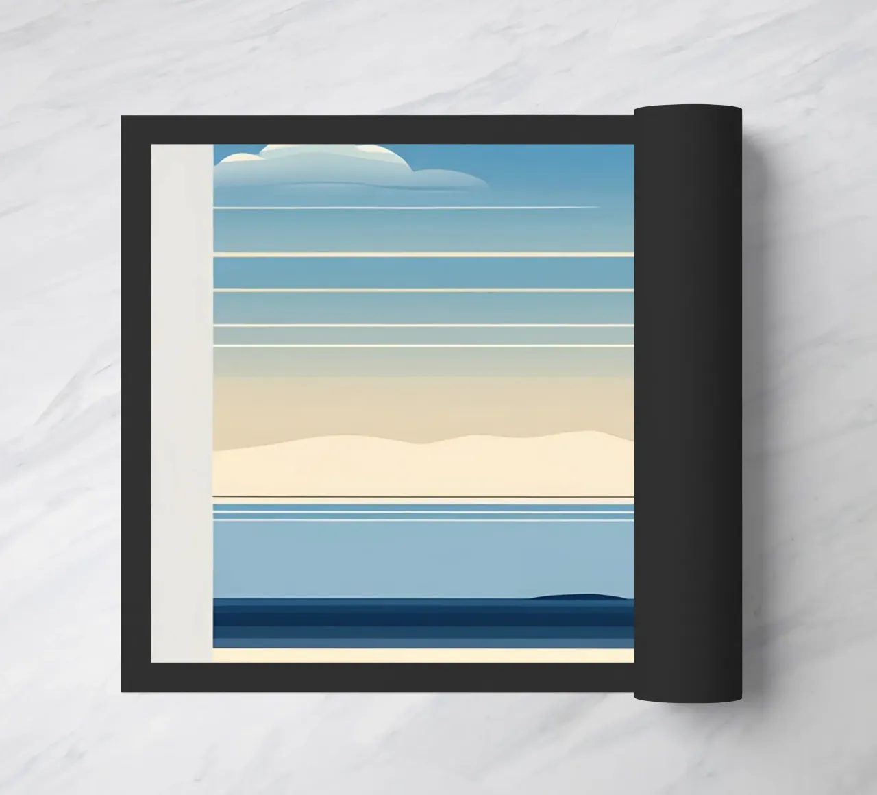 Linea dell'orizzonte semplice zerbino da LIFESTYLE OBJECTS