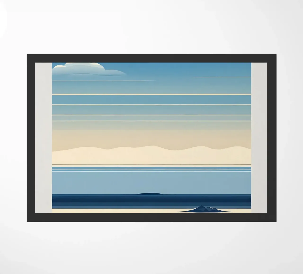 Linea dell'orizzonte semplice zerbino da LIFESTYLE OBJECTS