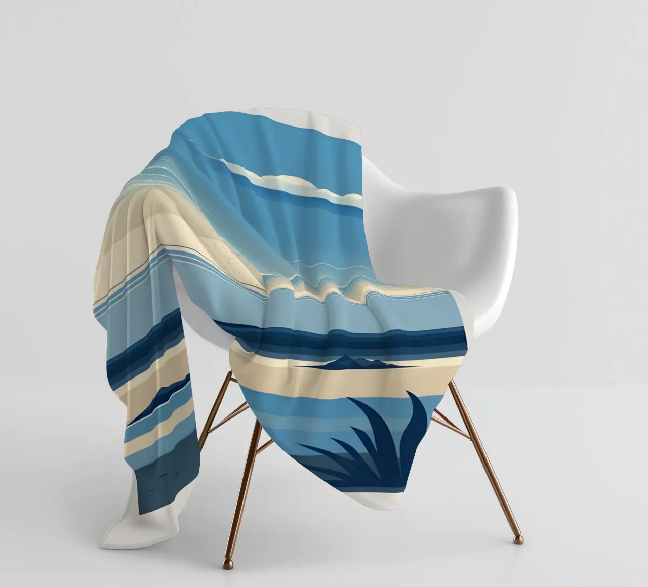 Linea dell'orizzonte semplice coperta in pile da LIFESTYLE OBJECTS